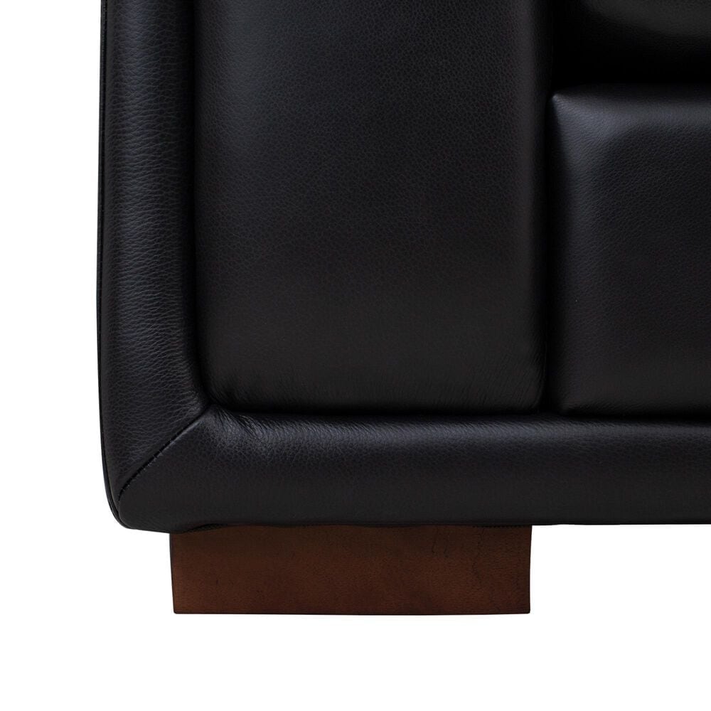 Italiano Furniture Luca Stationary Sofa in Black, , large