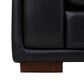 Italiano Furniture Luca Stationary Sofa in Black, , large