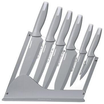 Cuisinart 7-Piece Ceramic Coated Cutlery Set with Acrylic Block in Gray, , large