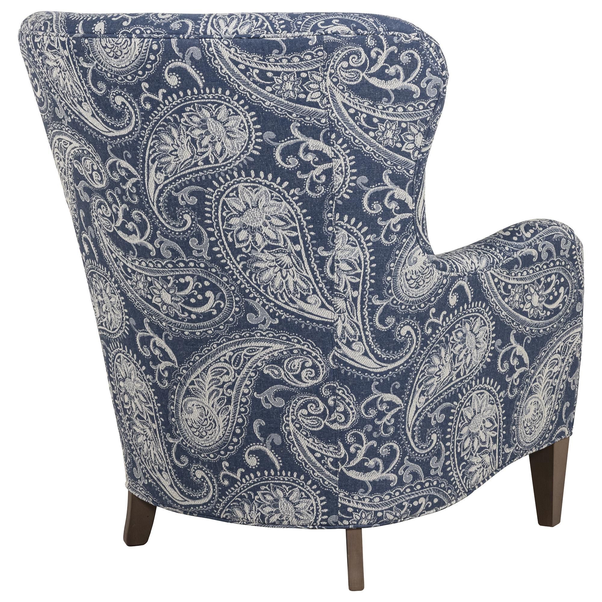 Blue paisley accent chair cheap