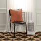 Rizzy Home 20" x 20" Geometric Down Filled Throw Pillow in Terra Cotta, , large