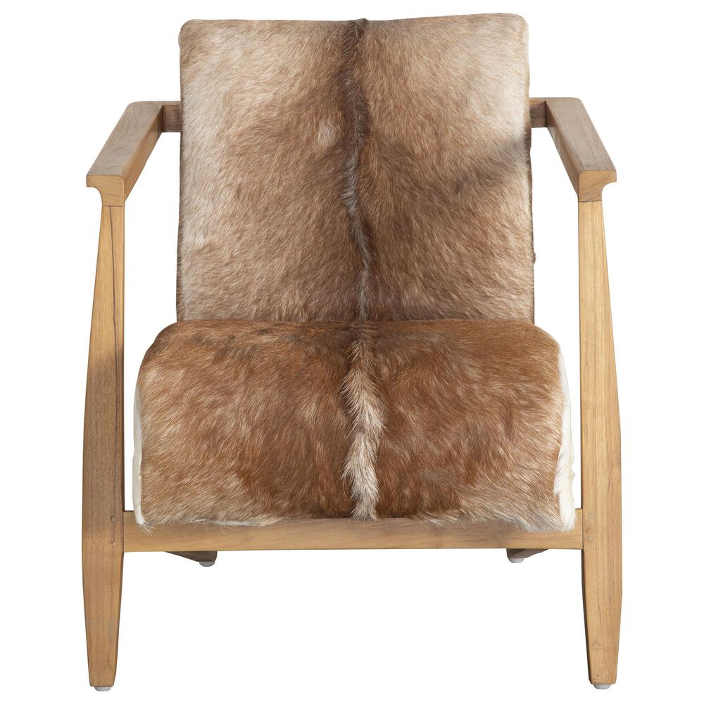 Blue Sun Designs Neala Accent Chair in Brown and White, , large