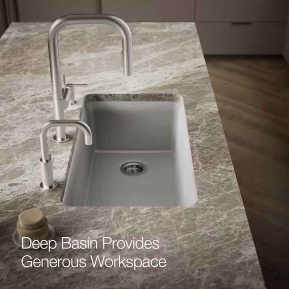 Kohler Cairn 33.5" Single Bowl Sink in Matte Grey, , large