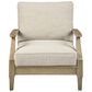 Ashley Clare View Lounge Chair with Beige Cushion in Antique Teak, , large