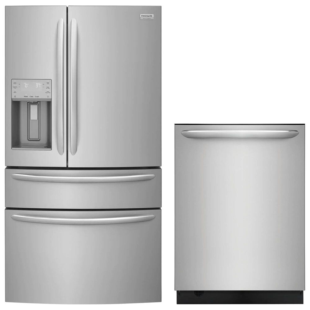Frigidaire Gallery 4 Door French Door Refrigerator And 24 Fully Integrated Dishwasher Kitchen Package In Stainless Steel Nebraska Furniture Mart