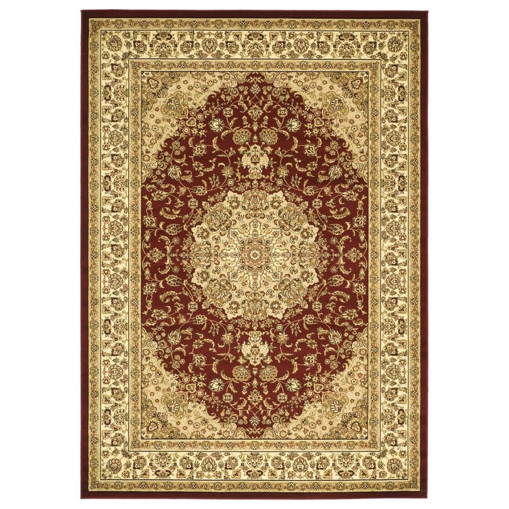 Safavieh Lyndhurst LNH222 8" x 11" Red and Ivory Area Rug, , large