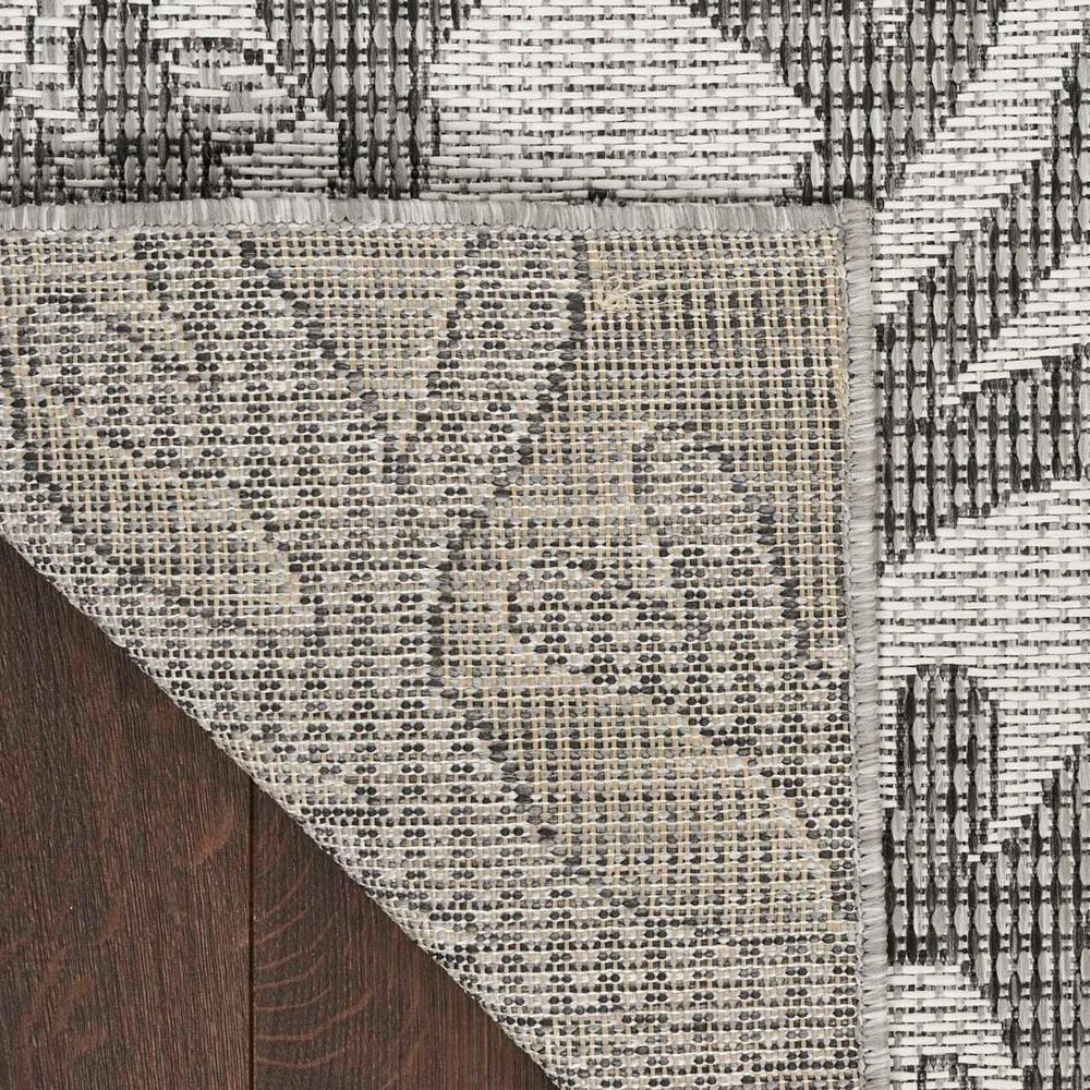 Nourison Garden Oasis Nautical Grey 5&#39; x 7&#39; Indoor/Outdoor Area Rug, , large