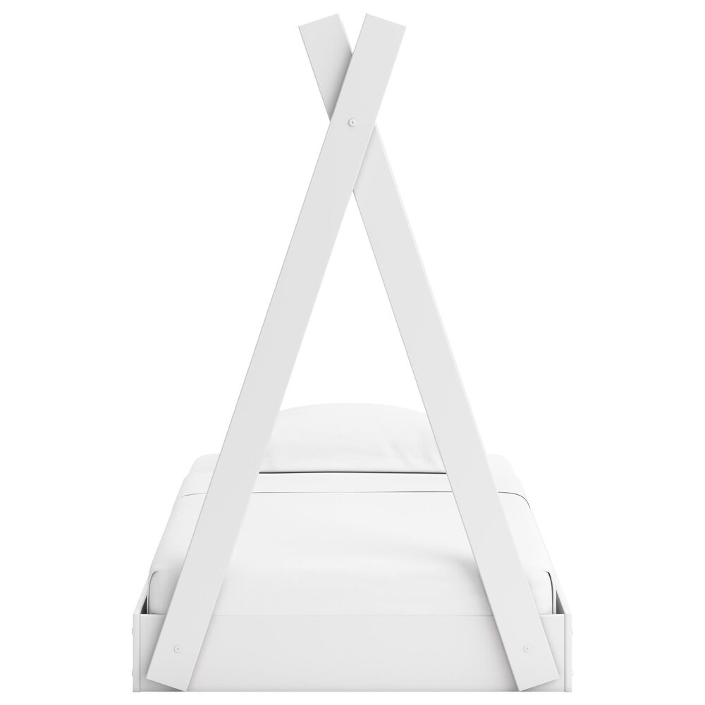 Ashley Hallityn Twin Tent Bed in Matte White, , large