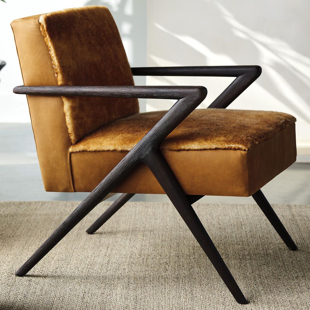Lexington Furniture Zanzibar Tanzania Arm Chair in Saddle Brown, , large