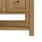 James Martin Vanities Breckenridge 60" Single Bathroom Vanity in Light Natural Oak with 3 cm Victorian Silver Quartz Top, Rectangular Sink and FreePower Wireless Charger, , large