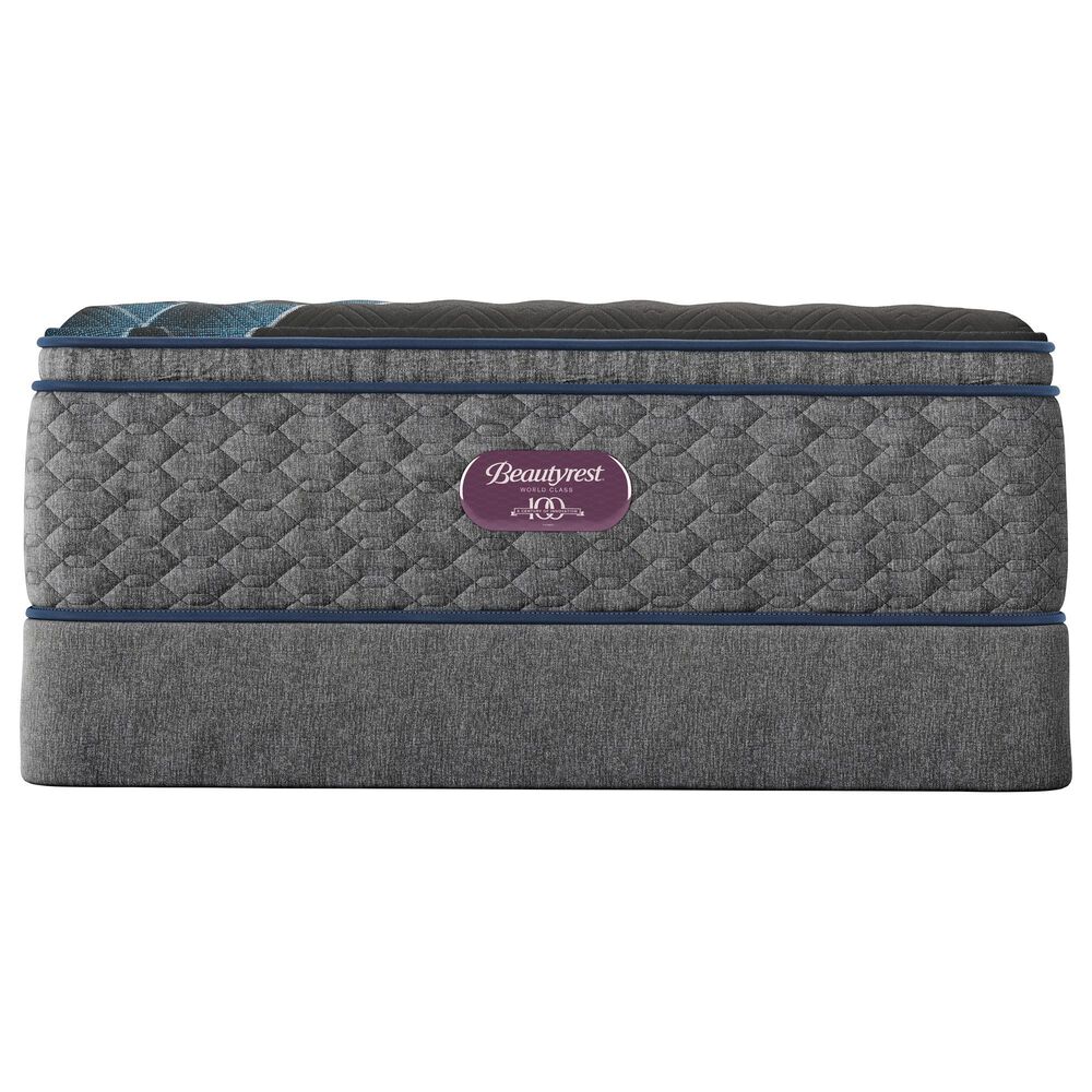 Simmons World Class Level Four Plush Pillow Top Twin Mattress with High Profile Box Spring, , large