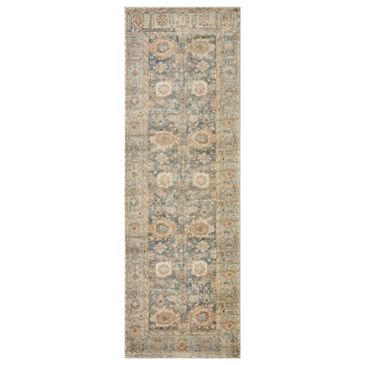 Loloi II Margot 2" x 5" Ocean and Spice Area Rug, , large