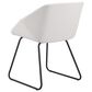 Zuo Modern Miguel Dining Chair in White/Matte Black, , large