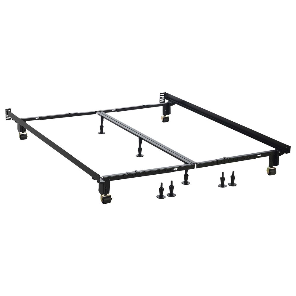 Home by Hollywood Instamatic Heavy Duty Universal Bed Frame in Black, , large
