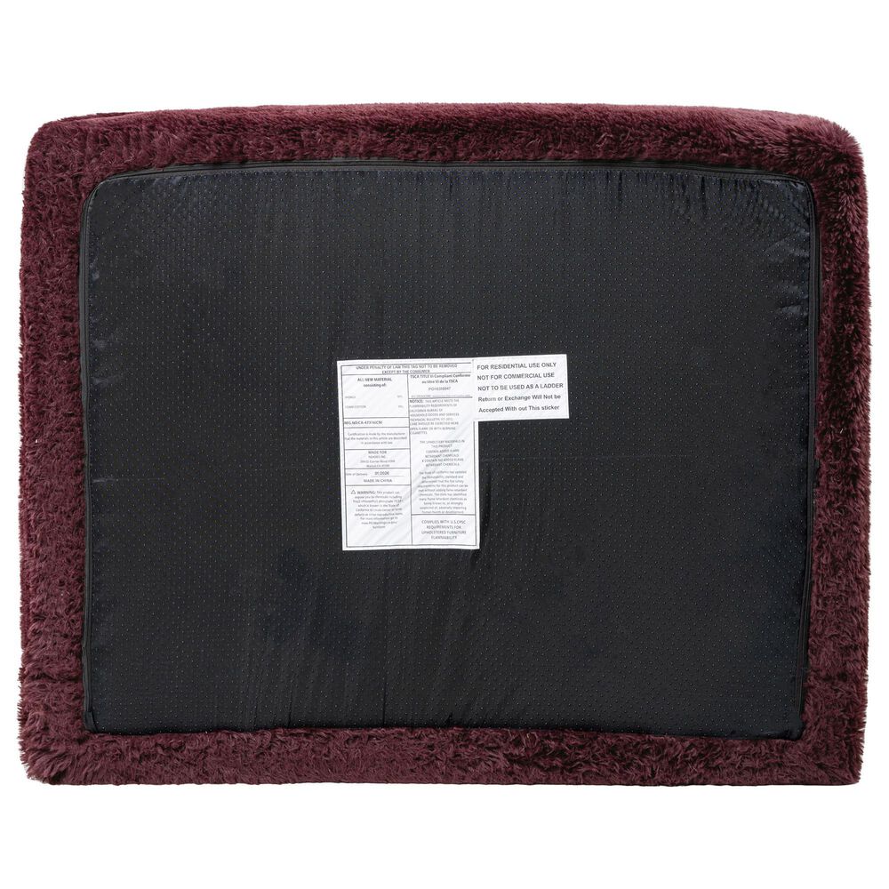 Furniture of America Phael Accent Chair in Red Wine, , large
