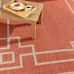 Surya Alfresco 7"3" x 10"6" Rust, Brown and Beige Indoor/Outdoor Area Rug, , large