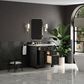 James Martin Vanities Brookfield 36" Single Bathroom Vanity in Black Onyx with 3 cm Ethereal Noctis Quartz Top and Rectangular Sink, , large