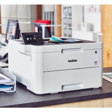 Brother Wireless Color LED Duplex Printing Printer in White, , large