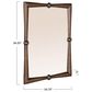 Creative Coop Mango Wood Wall Mirror in Walnut, , large