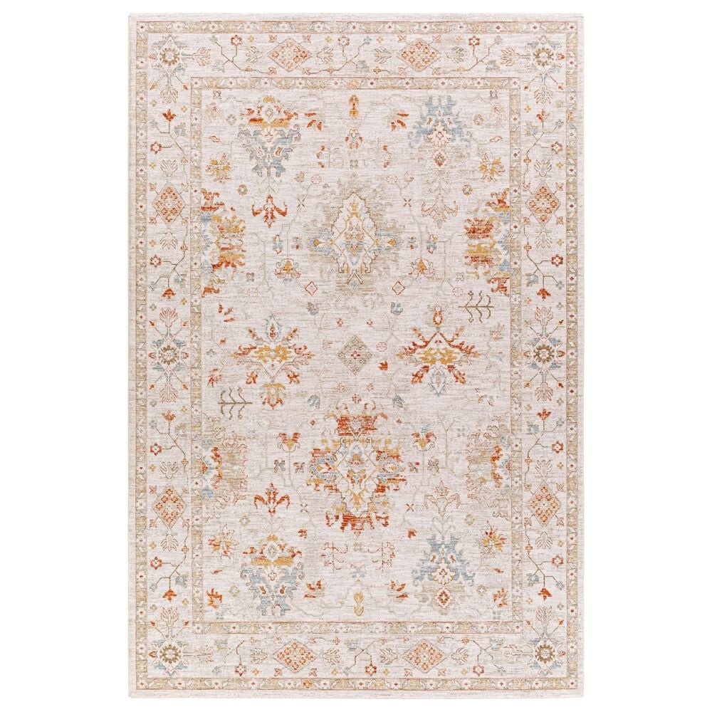 Surya Avant Garde AVT-2311 7"10" x 10"3" Orange, Blue and Beige Area Rug, , large