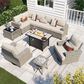 HOMLUX 10-Piece Modular Patio Conversation Set in Denim Beige, , large