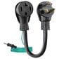 Petra Industries Inc 3-Prong to 4-Prong Dryer Cord Adapter in Black, , large