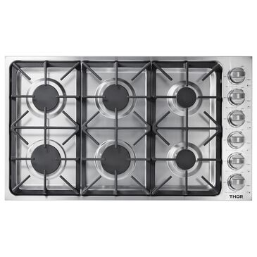 Thor Kitchen 36" Drop-in Gas Cooktop in Stainless Steel, , large