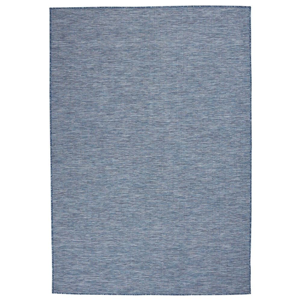 Nourison Positano 8" x 10" Navy Blue Indoor/Outdoor Area Rug, , large