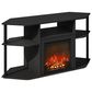 HOMLUX 47" Corner TV Stand with No Heat Electric Fireplace in Americano and Black, , large