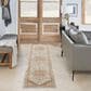 Nourison Sahar 2"3" x 10"2" Ivory and Rust Runner, , large