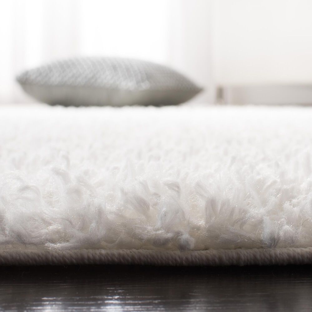 Safavieh August Shag 6&#39;7&quot; x 9&#39; White Area Rug, , large