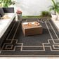 Surya Alfresco 5"11" x 8"10" Black, Brown and Beige Indoor/Outdoor Area Rug, , large