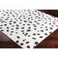 Surya Moroccan Shag Black and White 5"3" x 7"3" Area Rug, , large