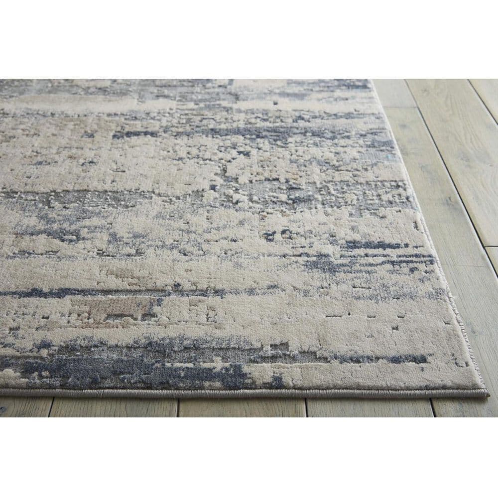 Nourison Rustic Textures RUS04 2&#39;2&quot; x 7&#39;6&quot; Beige and Grey Runner, , large