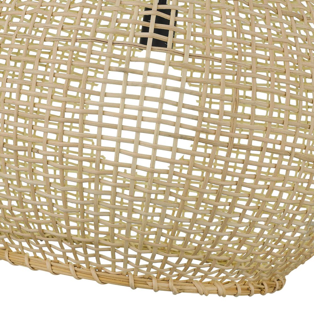 Golden Lighting Reed Large Pendant in Matte Black, , large