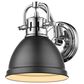 Golden Lighting Duncan 1-Light Bath Vanity in Chrome, , large
