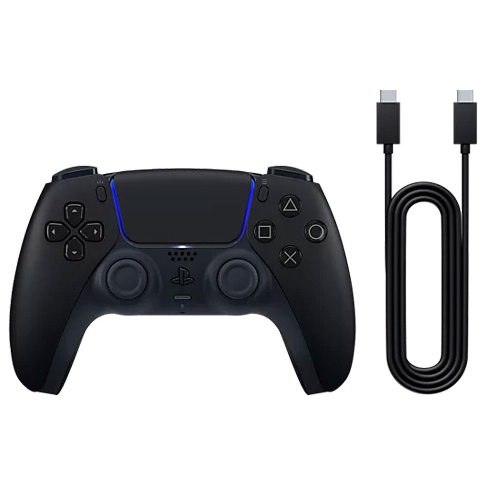 Sony DualSense Wireless Controller with USB Cable in Midnight Black, , large