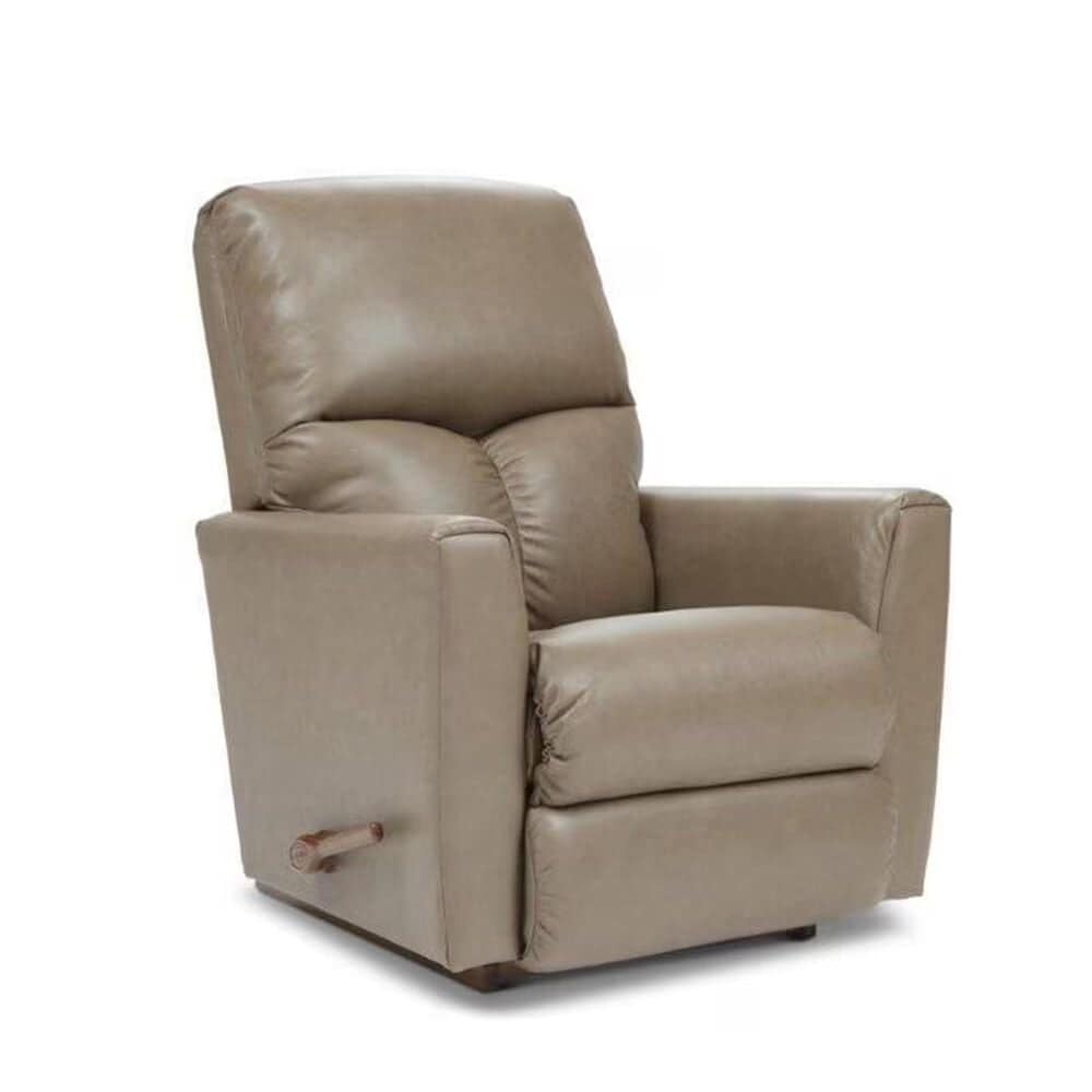 La-Z-Boy Hawthorn Manual Leather Rocker Recliner in Tan, , large
