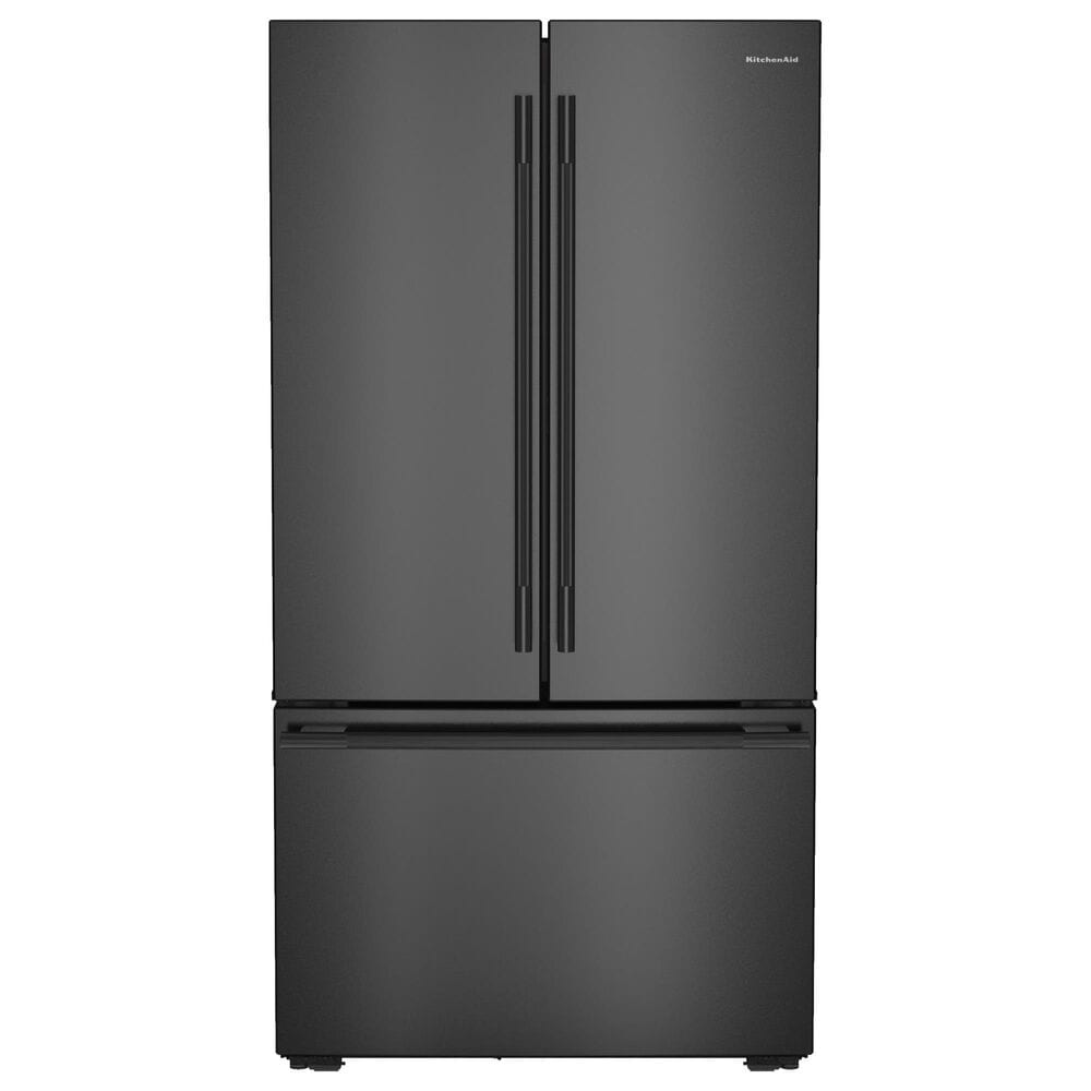 KitchenAid 24.3 Cu. Ft Counter Depth French Door Refrigerator with Interior Dispense in Black Ore, , large