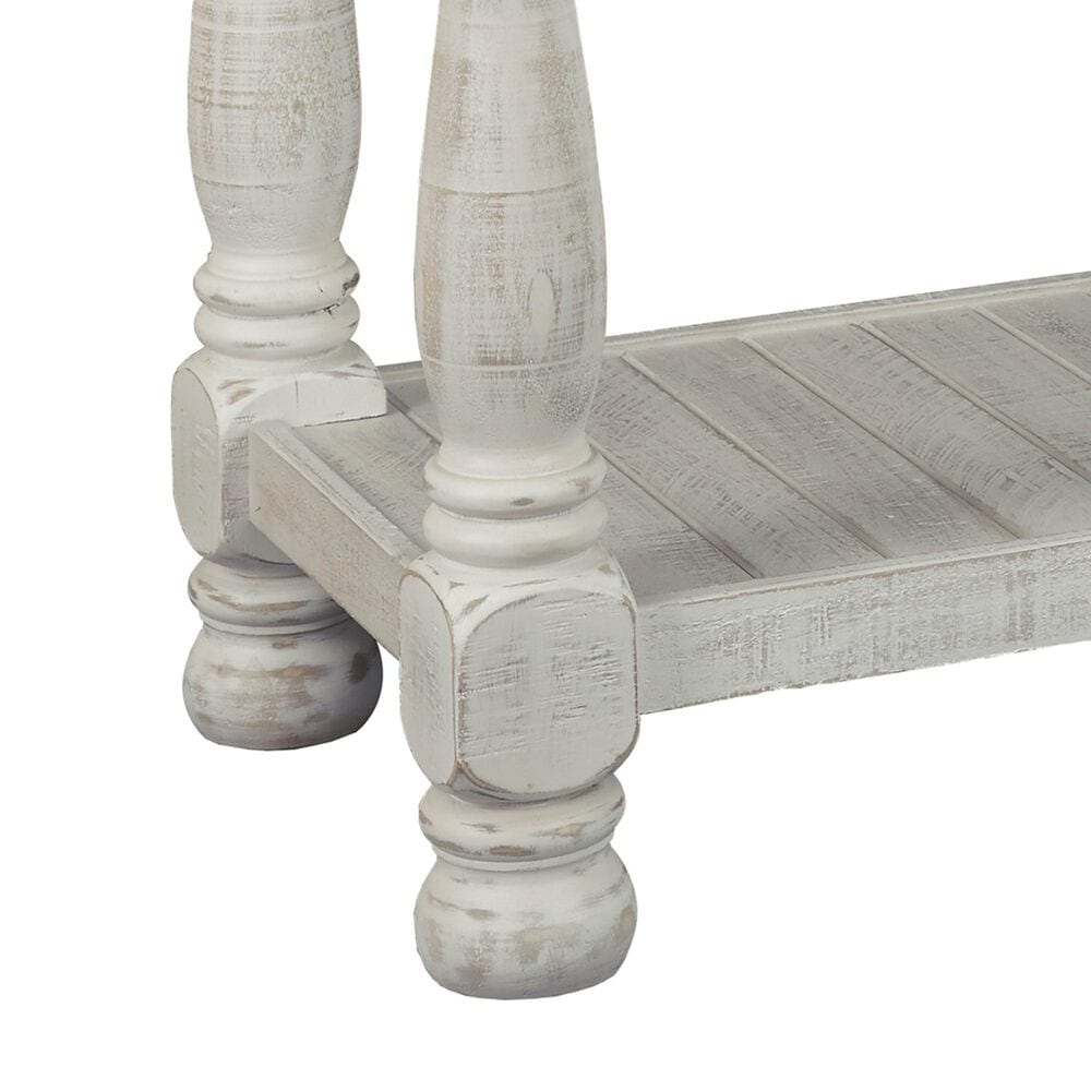 Ashley Havalance Flip-Top Sofa Table in Weathered Gray and Vintage White, , large