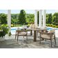 Ashley Serene Bay Patio Dining Arm Chair in White (Set of 2), , large