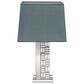 Maple and Jade Glam Table Lamp with Rectangular Shade in Silver, , large