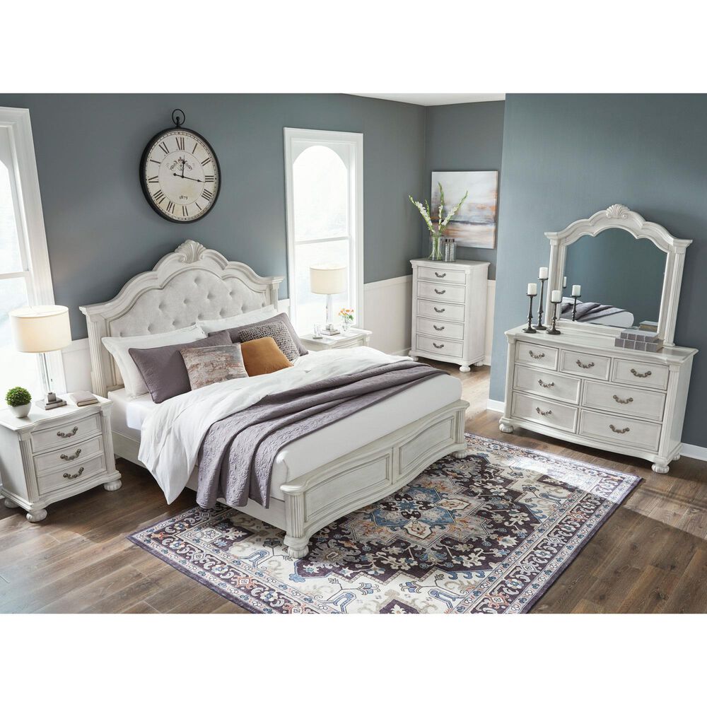 Ashley Montelaine 5-Piece Queen Panel Bedroom Set in Antique White, , large