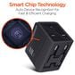 Hypercel All-In-One World Travel Adapter in Black, , large