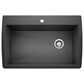Blanco Diamond 34" Super Single Dual Mount Kitchen Sink in Anthracite, , large