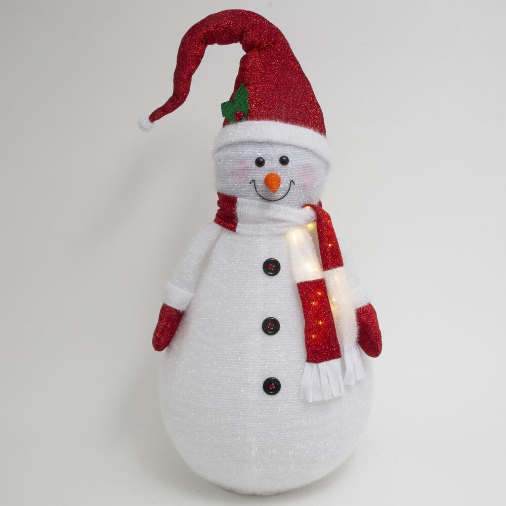 The Gerson Company 72&quot; Lighted Collapsible Snowman in Multicolor, , large