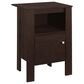 Monarch Specialties 1-Door Nightstand in Espresso, , large