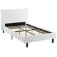 Modway Anya Fabric Twin Platform Bed in White, , large