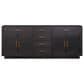 Lexora Home Abbey 80" Double Bathroom Vanity in Black Oak with 2 cm White Quartz Top and Rectangular Sinks, , large