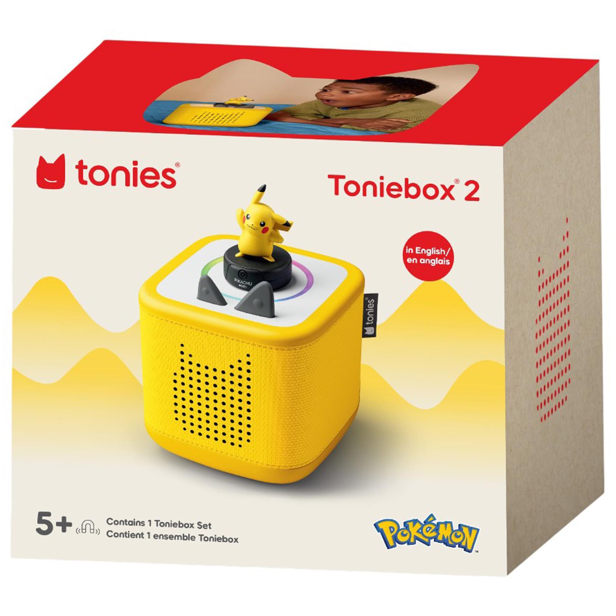 Tonies Pikachu Toniebox 2 Audio Player Starter Set in Lightning Yellow